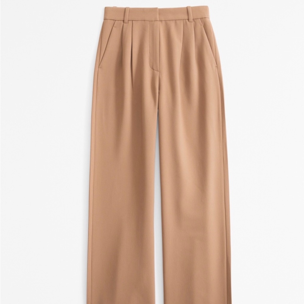 Curve Love A&F Sloane Tailored Wide Leg Pant
